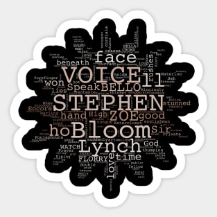 Ulysses Word Cloud (3) Sticker